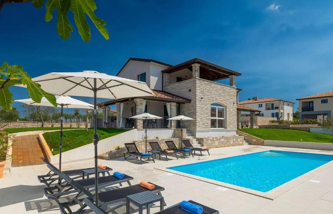Villa Victoria Istra - Heated Pool Nova Vas  Exteriör bild